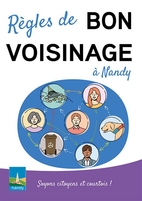 Règles de bon voisinage illustrées par des pictogrammes