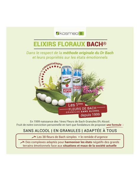 Granules de Fleurs de Bach sans alcool