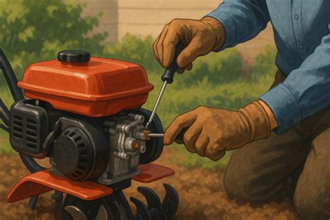 Outils nécessaires pour la réparation d'un moteur de motobineuse