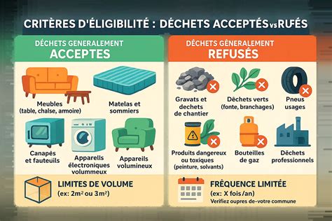 Infographie des déchets acceptés et refusés en lombricompostage