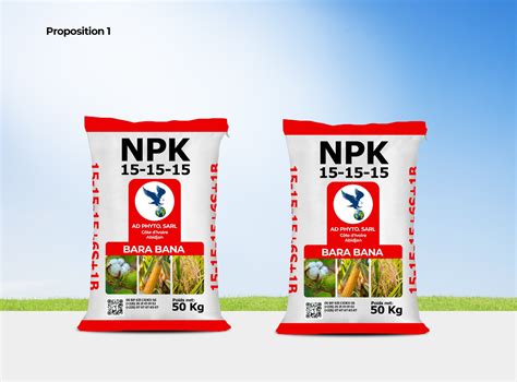 Sac d'engrais NPK 15-15-15 avec logo russe
