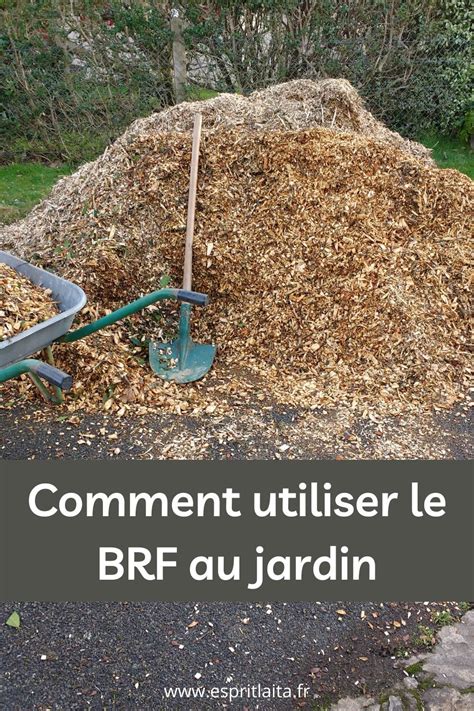 Photo de BRF étalé sur un jardin