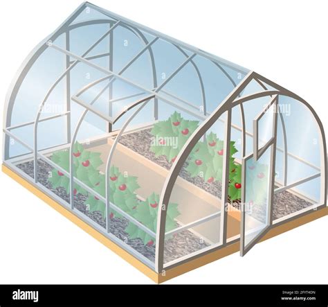 Illustration d'une serre horticole traditionnelle