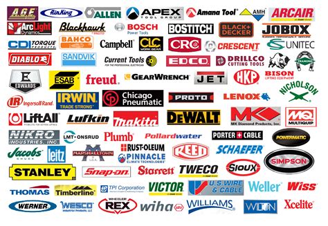 Logos of famous pruning tool brands
