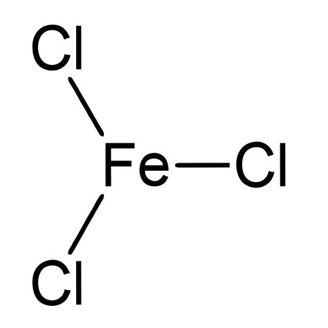 Structure moléculaire du chlorure de fer(III)