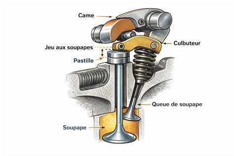 Comparaison entre une soupape moteur neuve et une soupape usagée