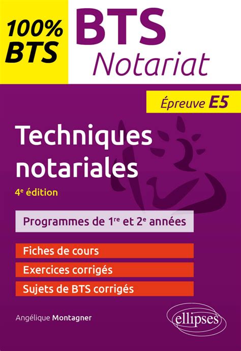 Curriculum diagram for BTS Notariat