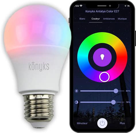 ampoules connectées et smartphone