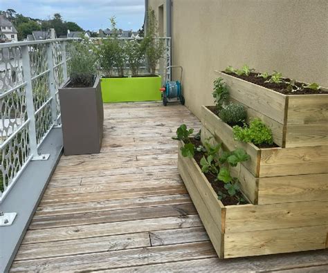 Assortiment de bacs de plantation de différentes tailles