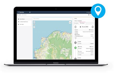 Interface d'une application de géolocalisation d'arbres fruitiers