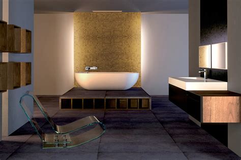 Salle de bains moderne avec des articles de toilette bien disposés