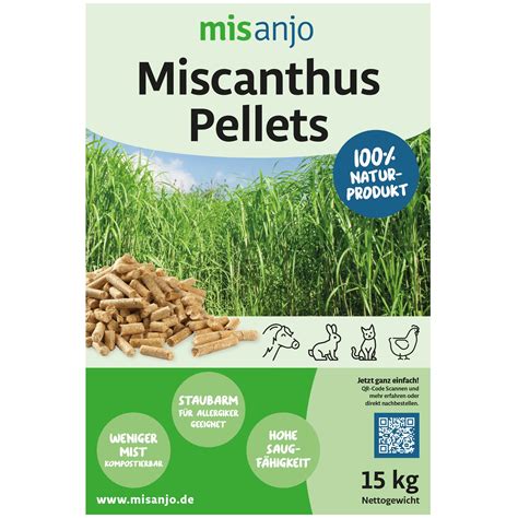 Infographic comparing raw miscanthus and miscanthus pellets density