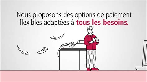 Options de paiement flexibles