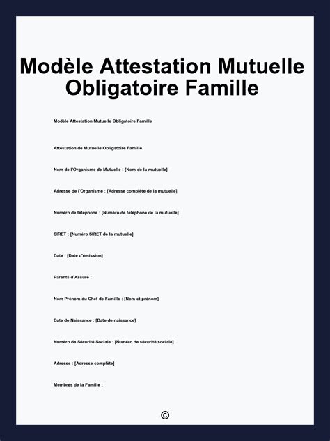 Famille bénéficiant d'une couverture mutuelle