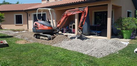 Préparation du sol pour terrasse en bois