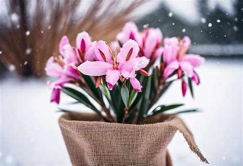 Bonsaï sous protection hivernale