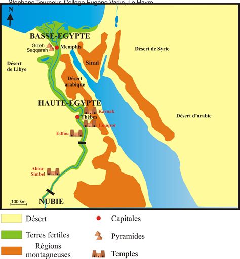 Carte de l'Égypte antique avec des marqueurs de quêtes