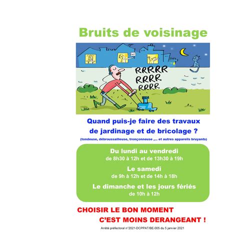 Infographie sur les bruits de voisinage