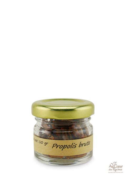 Propolis brute et sa texture résineuse