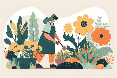 Illustration d'un jardin organisé avec des produits GiFi