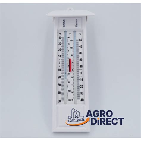 image d'un thermomètre mini-maxi dans un jardin
