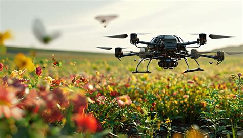 Drone pollinisateur à bulles de savon