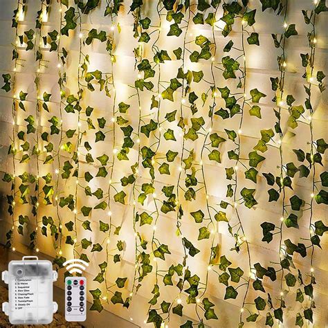 Lierre artificiel avec éclairage LED