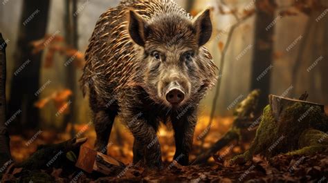 Un sanglier dans son environnement naturel