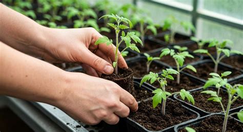 Schéma de repiquage de plants de tomate