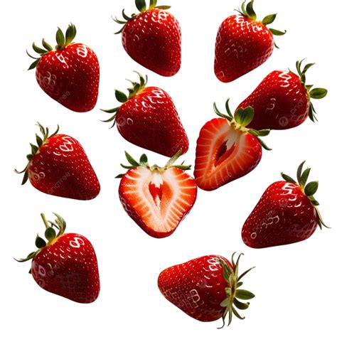 Illustration de fraises mûres sur un fraisier