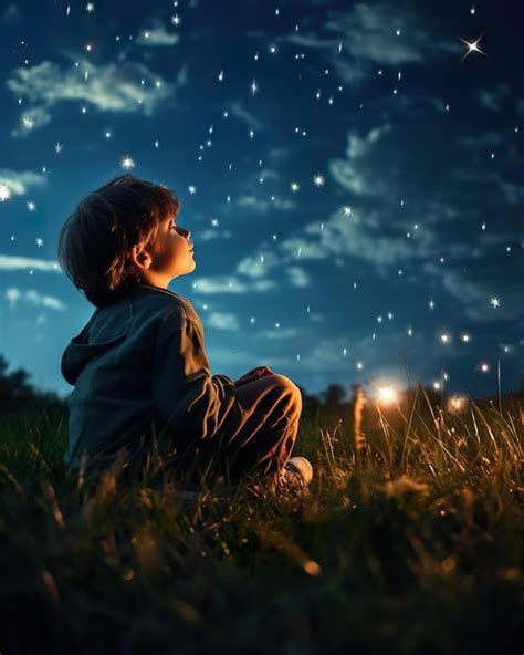 Photo d'un enfant observant un papillon de nuit à la lampe