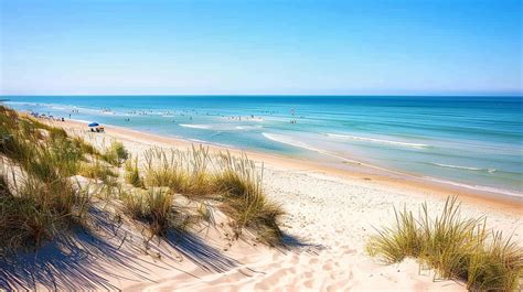 Paysage de Brem sur Mer avec vignes et mer