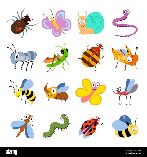 illustration d'un jardin avec divers insectes volants