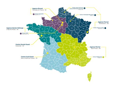 Carte des agences du Groupe Serpe en France