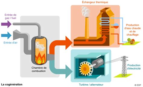Schéma d'une installation de cogénération
