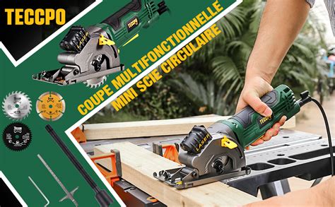 Logo de la marque Teccpo et une sélection d'outils