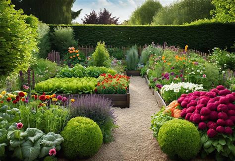 image d'un potager avec différentes plantes