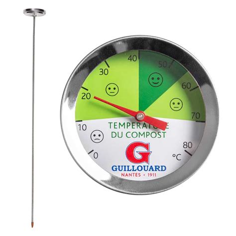 Thermomètre à compost et relevé de température