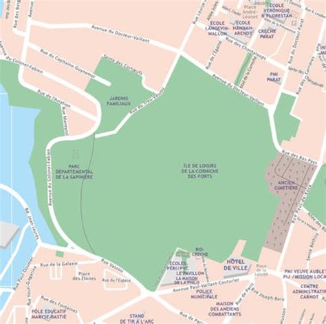 Carte des jardins familiaux de la Ville de Rennes