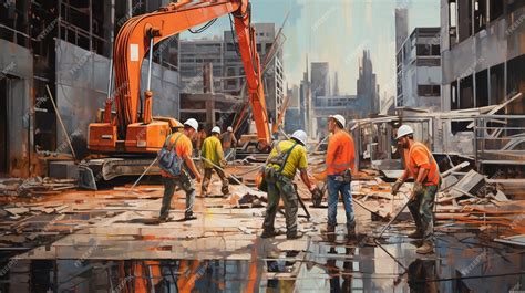 Artisan travaillant sur un chantier extérieur