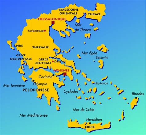Carte de la Grèce avec Leonidio mis en évidence