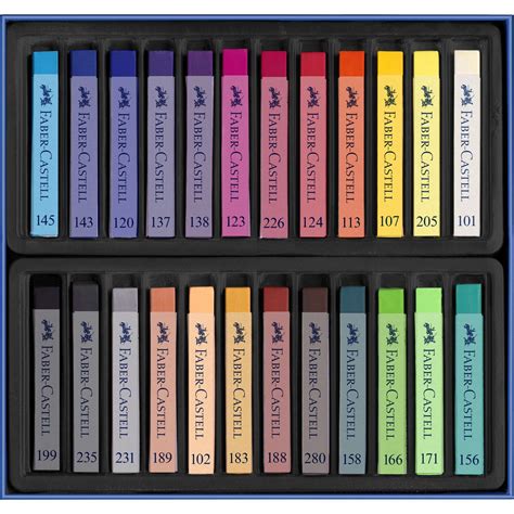 Gamme de couleurs de pastels carrés Faber-Castell