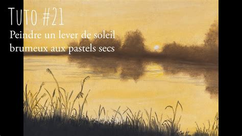 Tableau d'étude d'un paysage réalisé aux pastels carrés