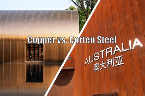 Comparaison visuelle aluminium vs Corten