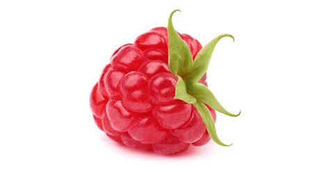 Illustration de la composition nutritionnelle d'une framboise (fibres, antioxydants)