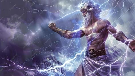 Illustration mythologique de Zeus bébé sur le mont Ida avec des framboises