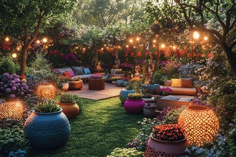 Exemples de décoration de jardin