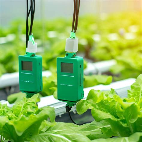Système hydroponique avec des capteurs de pH et EC