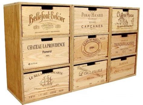 Caisses à vin en bois de différentes tailles