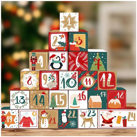 Calendrier de l'Avent pour la décoration de Noël